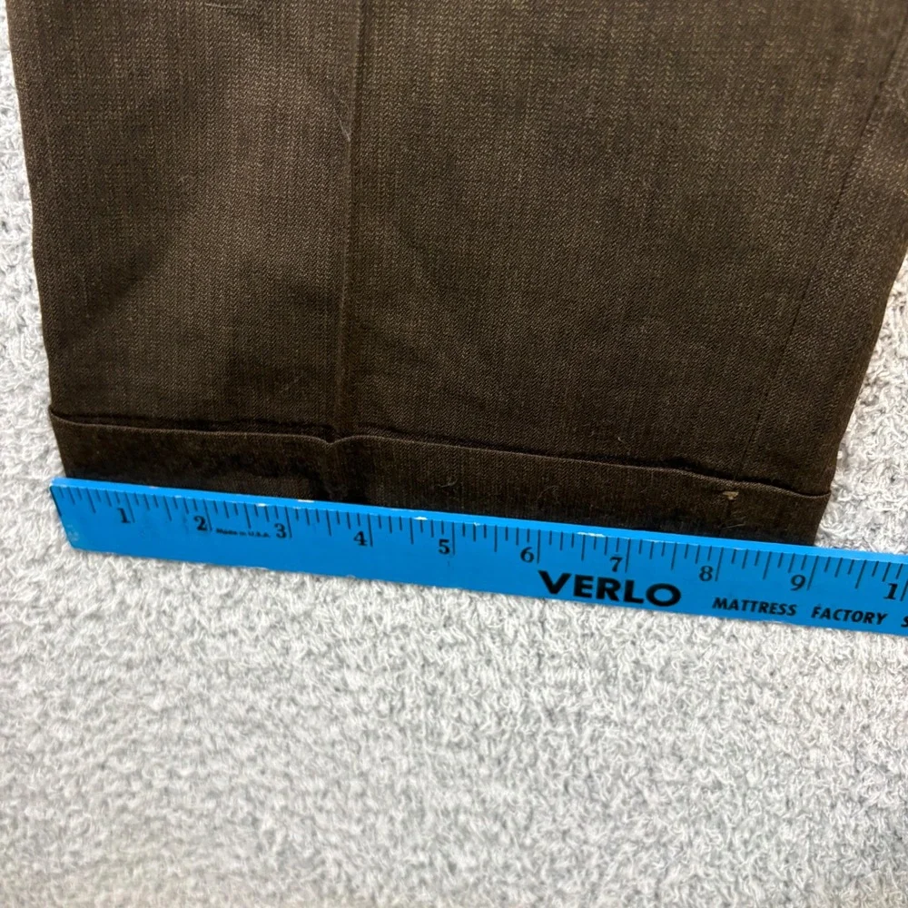 Vintage Dockers Pants Men 36x30 Trouser Pleated Cuffed Worsted Wool Dress Slacks